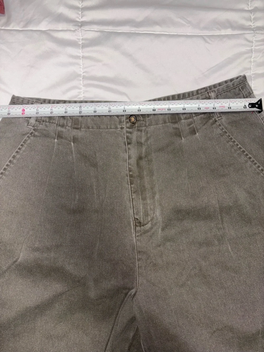 The Territory Ahead Men’s Pleated Chino Baggy Cotton Shorts Size Large 34